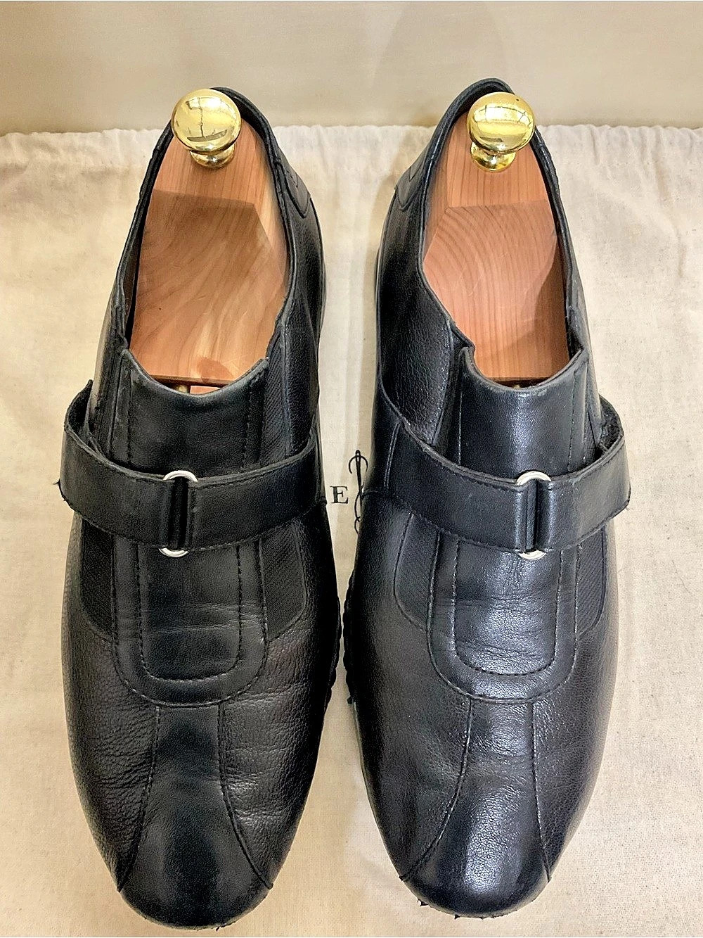 Cole Haan Black Buckle Loafers